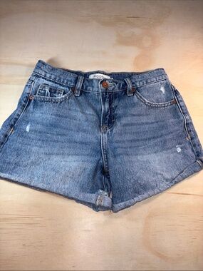 Blue Distressed High Rise Denim Short Sz XS